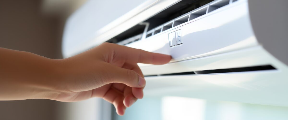 Teknisi sedang melakukan service AC di Jakarta